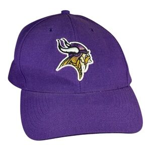Minnesota Vikings Baseball Hat Velcro Adjustable Purple Twins Enterprise NFL
